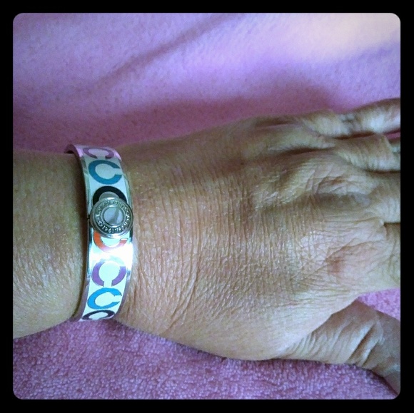 Coach multi-color bangle bracelet - Picture 1 of 4